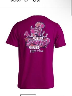 Puppie love- Pink Puppy Club Graphic Tee